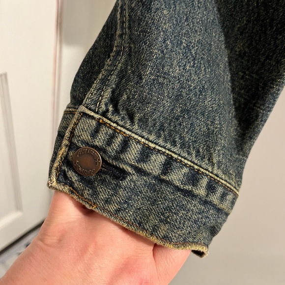 Levi’s Strauss authentic denim jean jacket mens XL dark medium wash - Picture 15 of 15